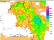 The BOM's eight day forecast makes sweet viewing for inland Queensland farmers desperate for rain. Source - BOM.