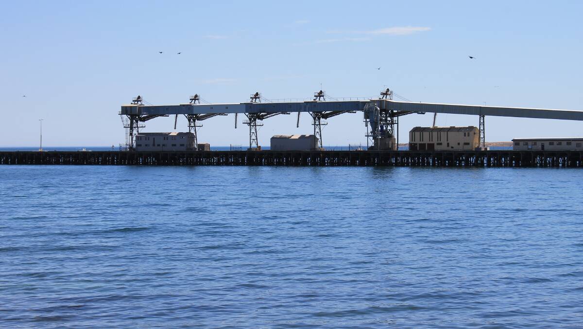 Grain went from ports such as Wallaroo, pictured, to northern NSW and Queensland ports rather than being exported in 2019-20 due to the drought.