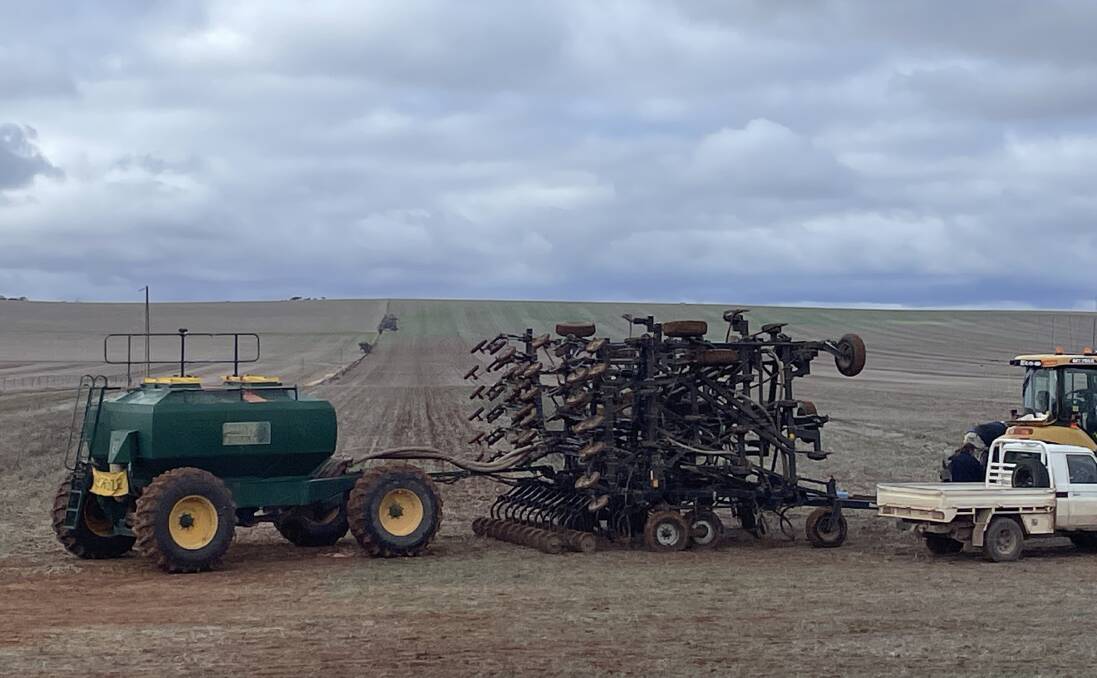 Australian farmers busy planting the winter crop are monitoring grain markets closely. Photo by Andrew Marshall.
