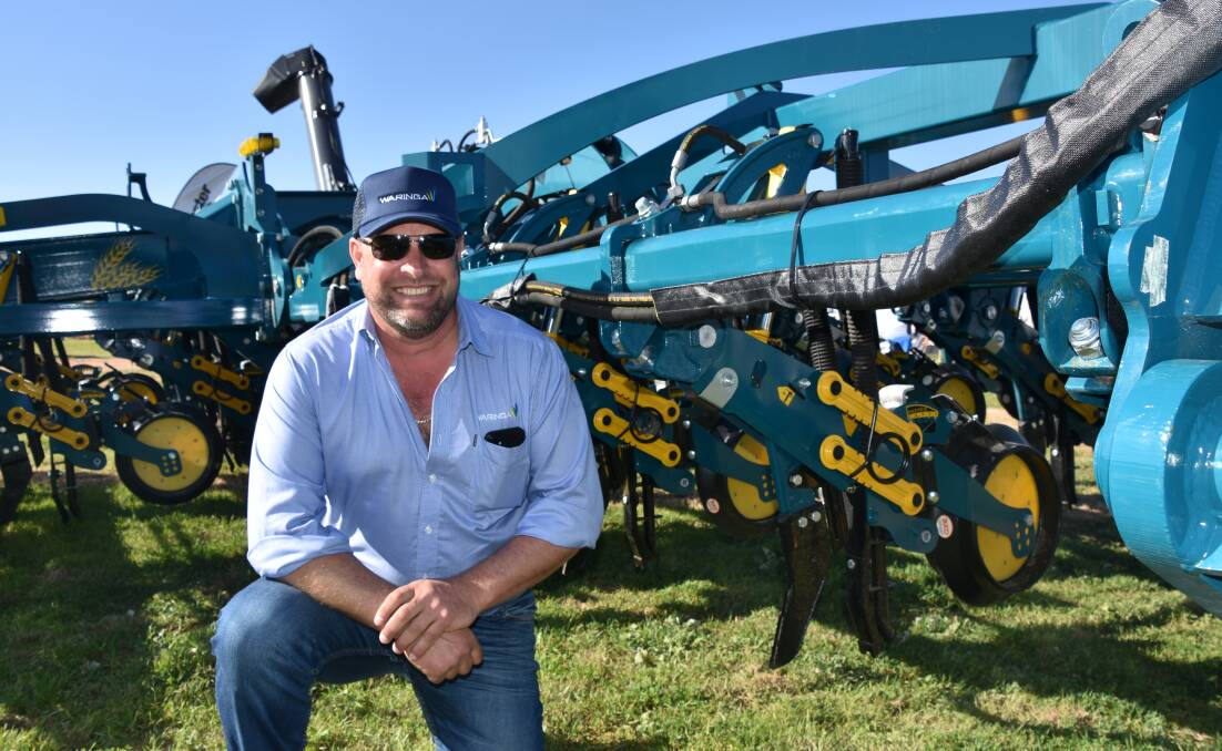 EQUAL OPPORTUNITY: Josh Heal, Waringa sales representative, with an Equalizer planter.