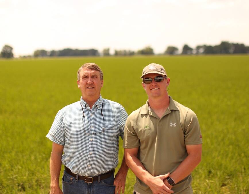 US farmers Mike (left) and Ryan Sullivan have waxed lyrical about AgriDigital's Waypath product.