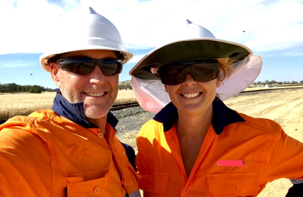LIVING THE DREAM: Phil and Julie Stokes worked last year at Charlton in Victoria during harvest and will do so again this year.