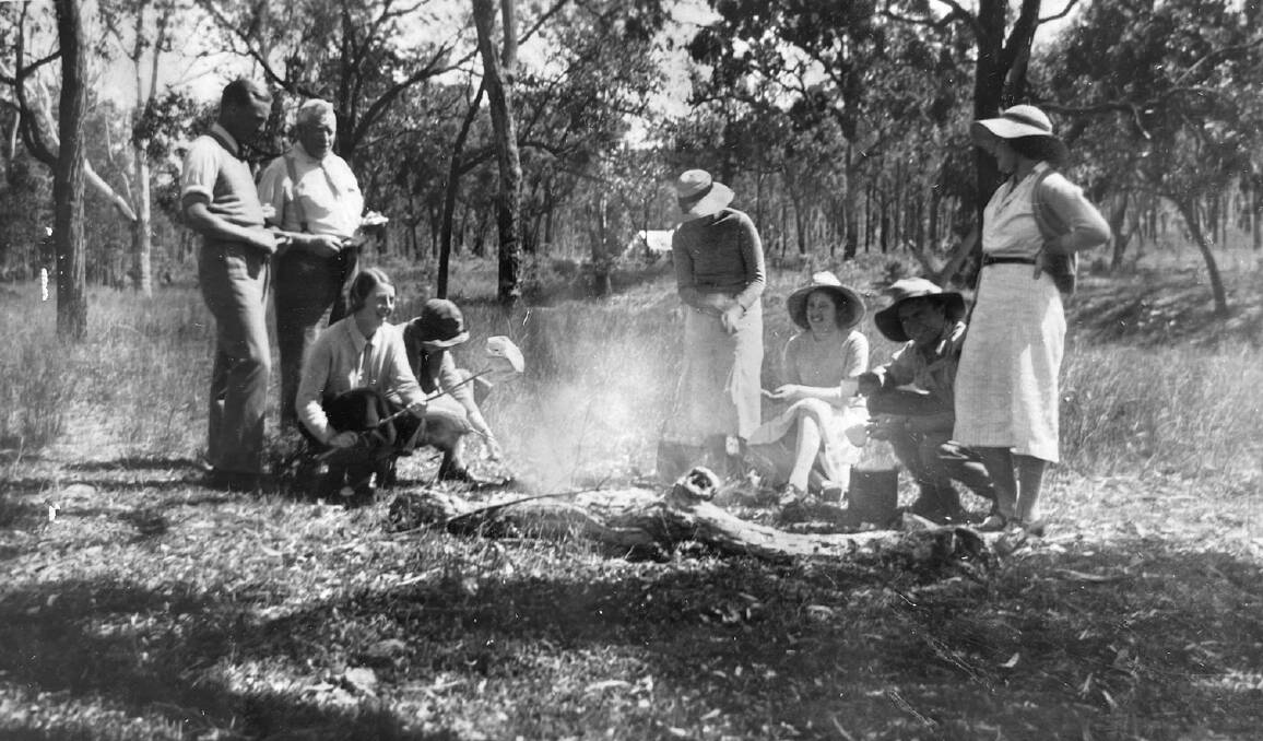 Smoko at Gyranda in the late 1940s. Picture supplied