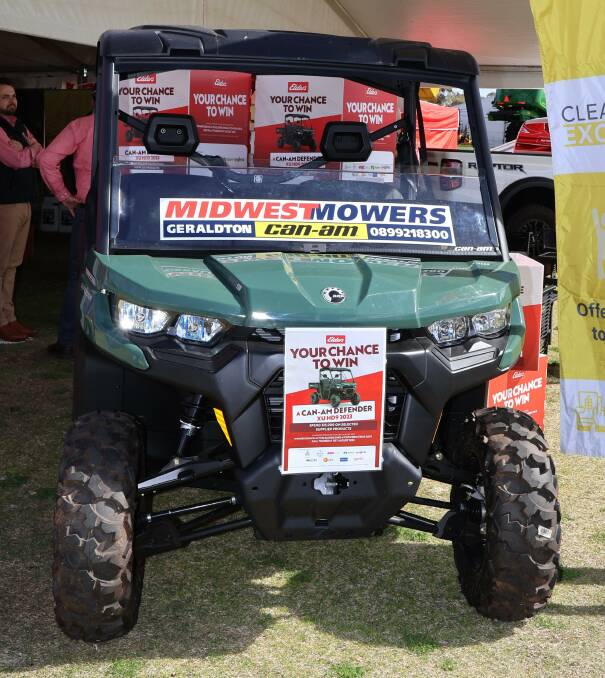 The competition to win a Can-Am Defender XU HD9 2023 was featured at the McIntosh & Son Mingenew Midwest Expo last week. Entries close tomorrow Friday, August 18.