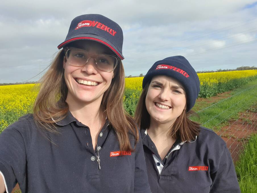 Farm Weekly journalists Shannon Beattie (left) and Mollie Tracey.