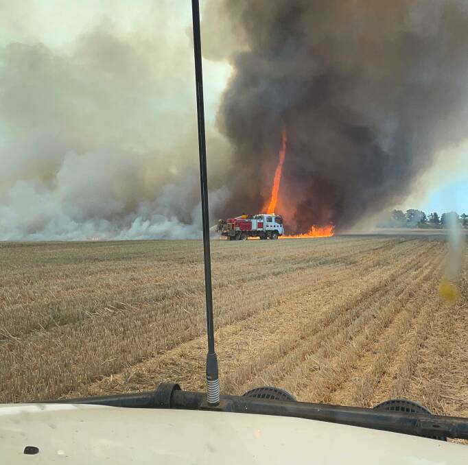 John Carmody took this photo while volunteer firefighting at a December 15 fire at East Munglinup.
