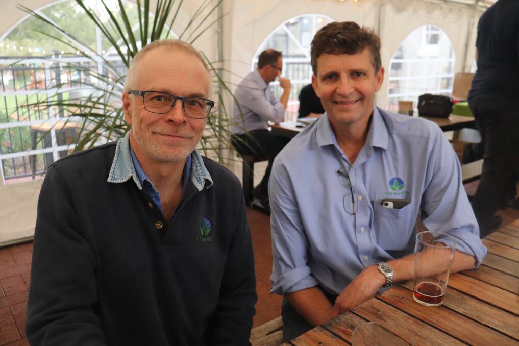 Farmanco chairman and agronomy consultant Laurence Carslake (left) and management consultant Rob Sands.