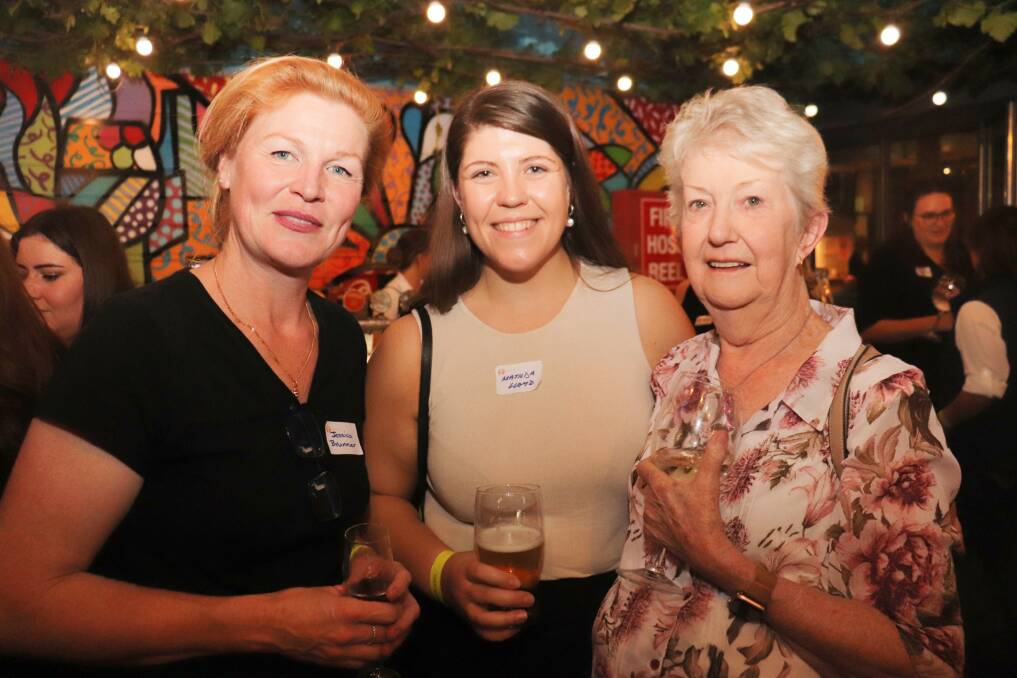 Bailiwick Legal owner Jessica Brunner (left) and solicitor Matilda Lloyd, with original RRR board member Sue McCreery.