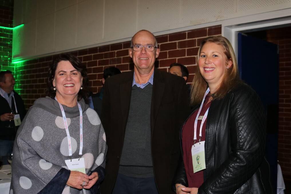Keeping workplace safety front of mind were Safe Farms WA executive officer Maree Gooch (left), Perth and WA chairwoman and Hyden farmer Tracey Utley with CBH Group chairman Simon Stead, Cascade.