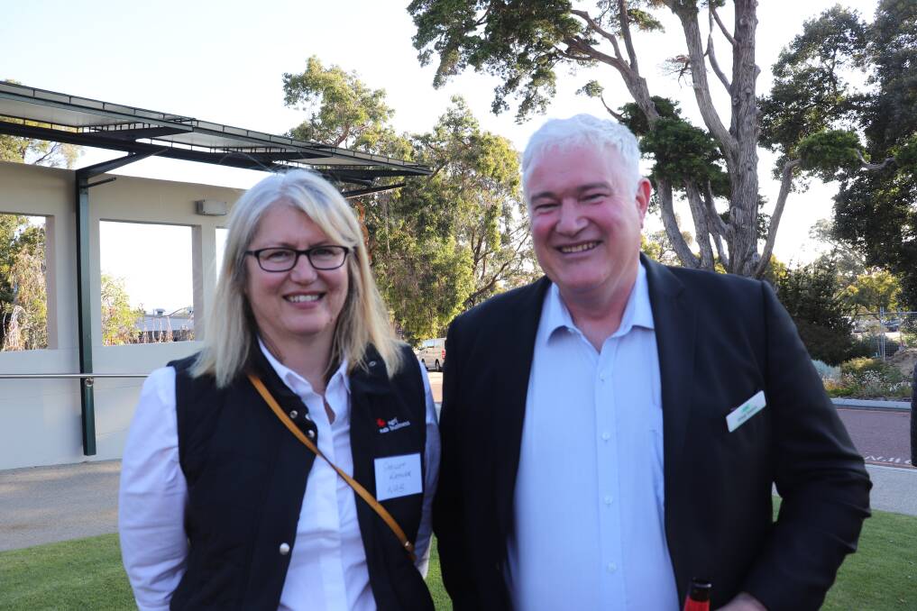 NAB agribusiness manager Shelley Rayner and Australian Association of Agricultural Consultants treasurer Greg Easton.