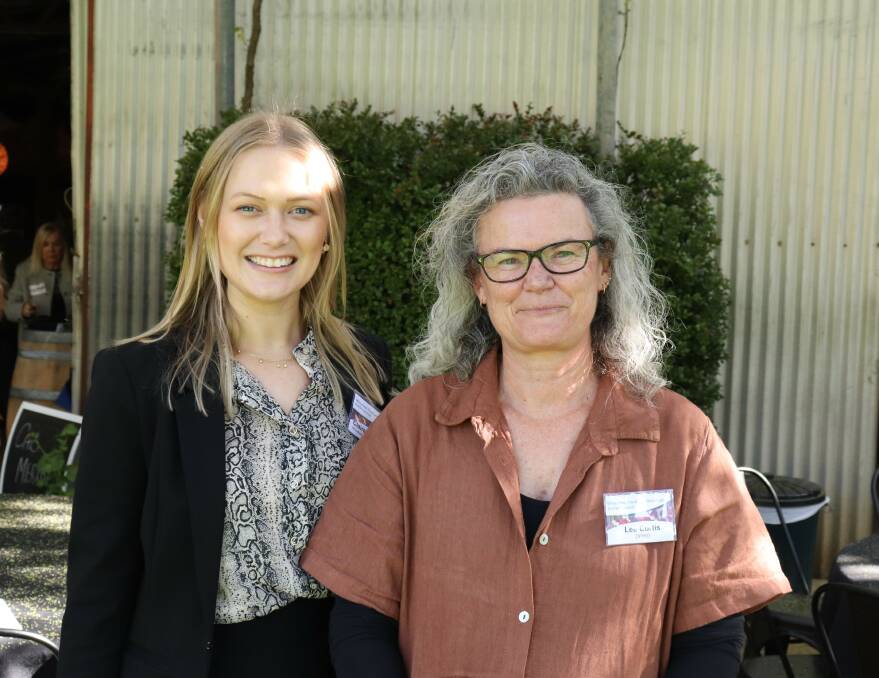 Lee Curtis (left), Department of Primary Industries and Regional Development (DPIRD) administrative officer with Clare Titheradge, Wheatbelt Development Commission (WDC) research and project support.