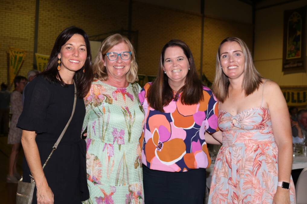 At the dinner were Corinna Mulgrew (left), Northampton Shire president Liz Sudlow, Nadine Smith, Northampton and Kate Healy, Geraldton.