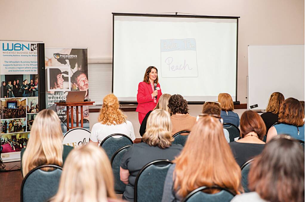 'The Period Queen', Lucy Peach, spoke about the female hormonal cycle in relation to productivity. Photos by Strange Images Photography.