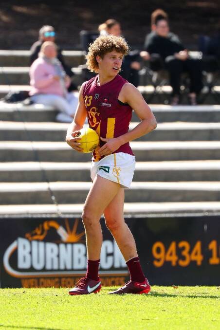 Koltyn Tholstrup first ran out as one of the younger players for the Newtown-Condingup Football Club under 12s team and now plays in Subiaco Football Club's Futures and colts sides. Photos: supplied.