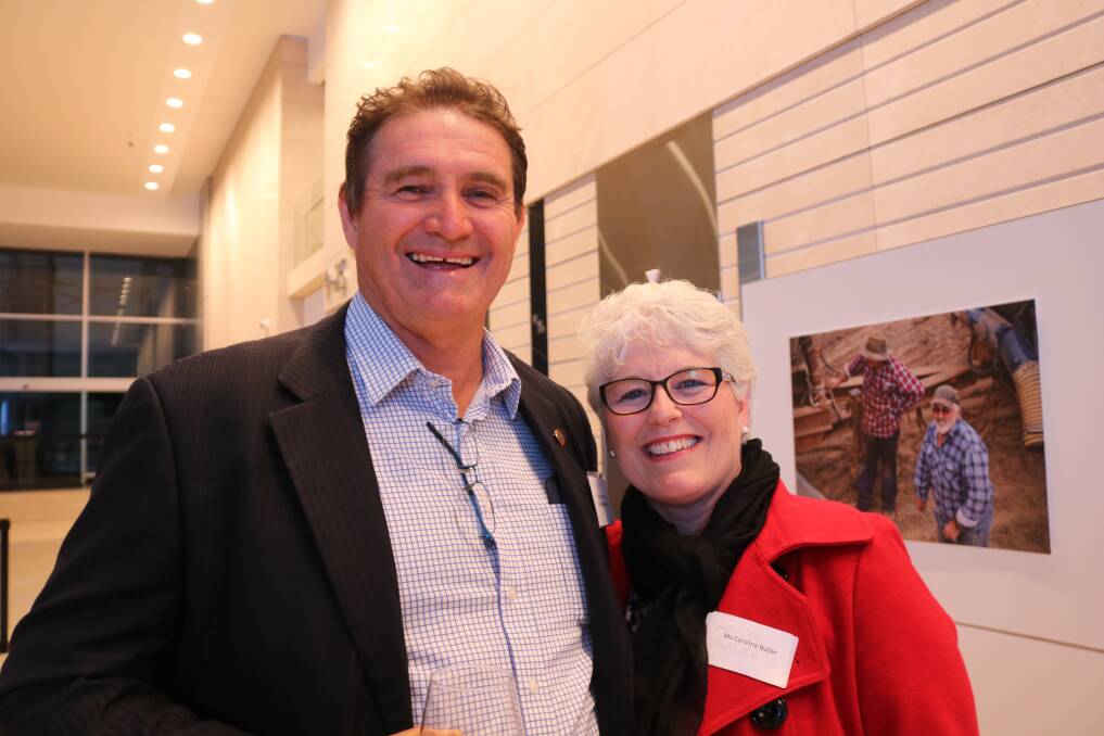 Laurie Butler, CBH Growers' Advisory Council member, Perenjori, with his wife Carolyn.