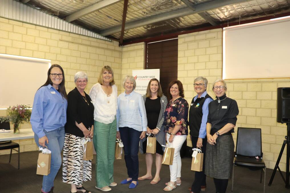 Women in Farming Wagin branch committee Kara Jeffery (left), Kate Becker, Carole Patterson, Wendy Abbott, branch president Jenny West, Tracey Kippin, Di Dohle and Frances O'Callaghan.