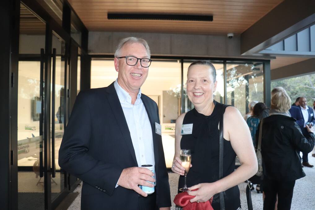 Graeme McConnell, Planfarm, accompanying wife Cecilia, Commissioner of Soil and Land Conservation, Department of Primary Industries and Regional Development, who presented the 2021 Australian Government Landcare Farming Award.