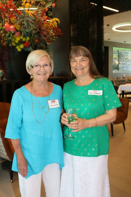 Brightening up the day were EPEA committee member Lorraine Symington (left), Willetton and Sue Gurney, Bennett Springs, who helps put the EPEA newsletters together.