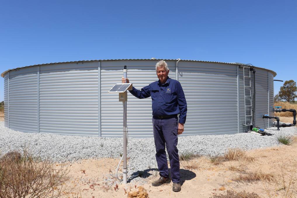 Mr Sewell uses products from Origo Farm a technology company in Bibra Lake to monitor all the functions of the desalination unit.
