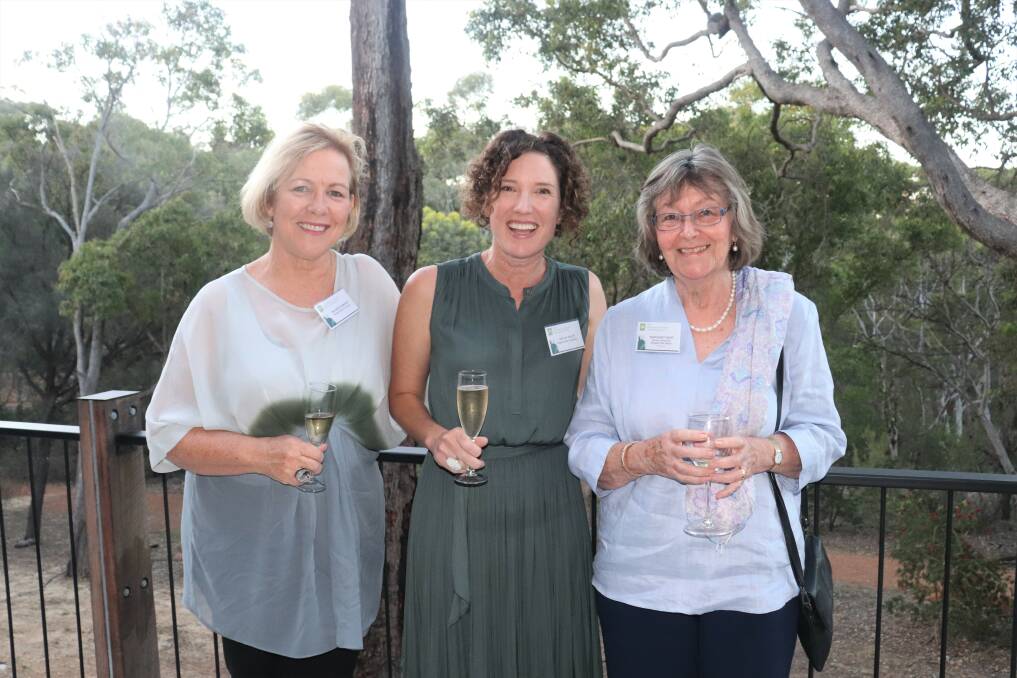  Tangaroa Blue Foundation is a not-for-profit organisation dedicated to the prevention and removal of marine pollution, its representatives Maureen Maher (left) and Haley Rolfe are with 2021 Australian Government Individual Landcarer Award winner Margaret Moir, Margaret River.