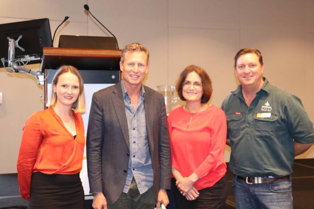 PricewaterhouseCoopers director Fiona Meaton (left), AGZero2030 chairman Simon Wallwork, Savoir Consulting director Larissa Taylor and Kondinin Group general manager research Ben White. 