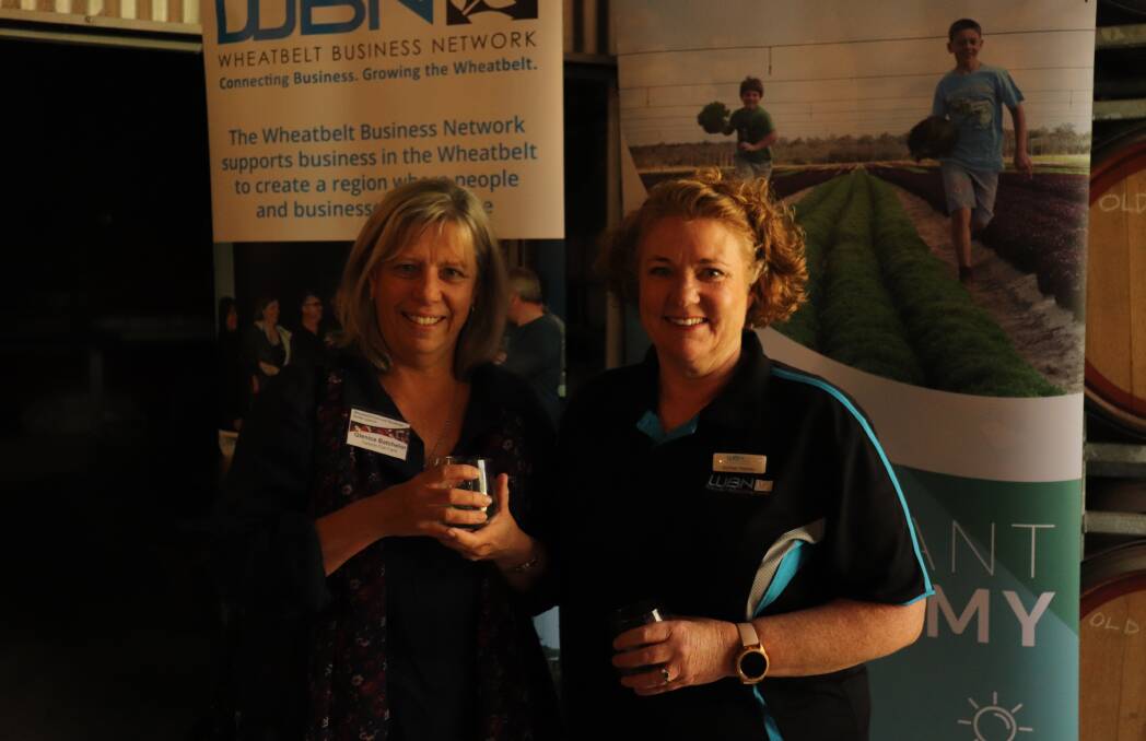 Glenice Batchelor (left), Tammin Fish Farm owner with Rachael Thomas, WBN business manager.