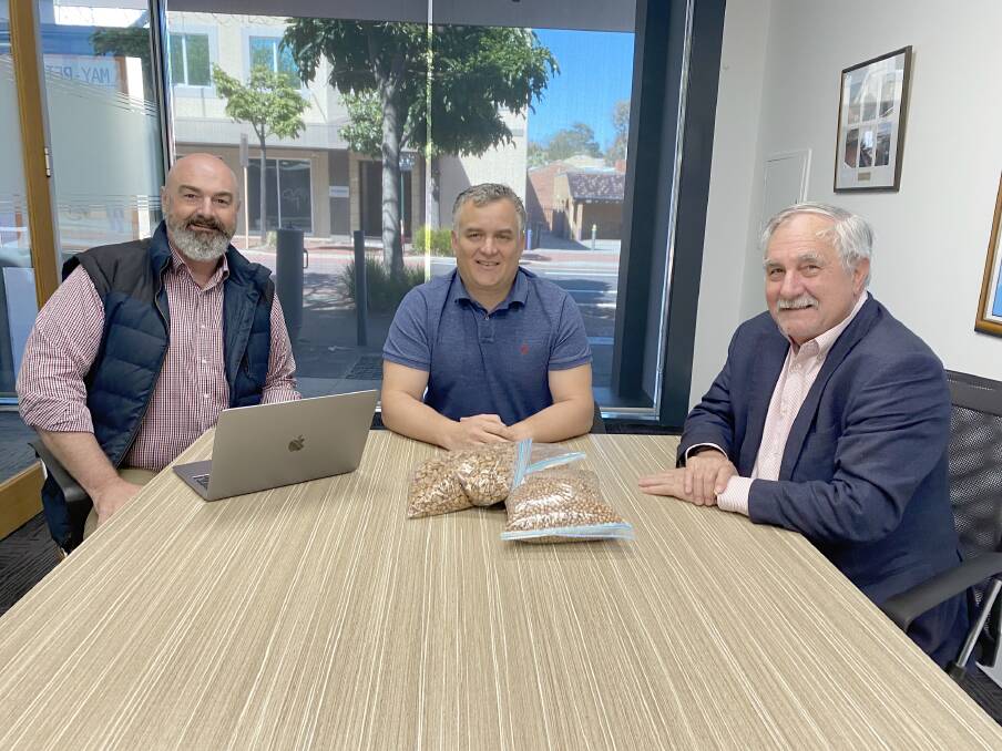 AAX general manager Michael Connolly (left), general manager marketing and trading James Foulsham and managing director Les May are excited to be a new grain buyer for growers in WA.