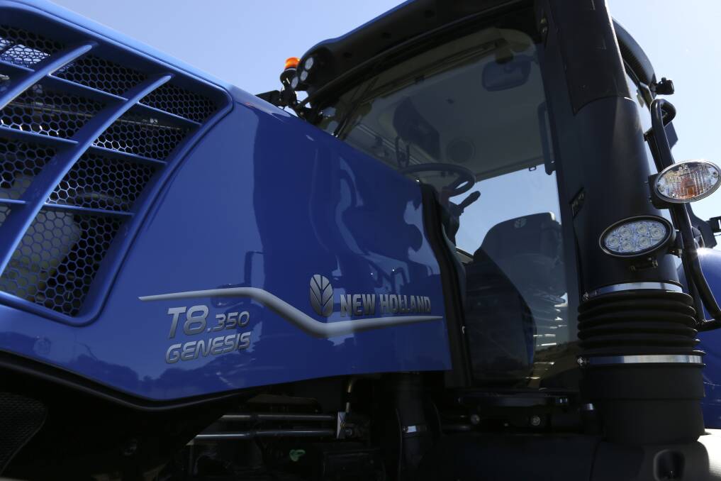 A side profile of the New Holland T8 series. The new models are drawing strong interest from WA buyers.
