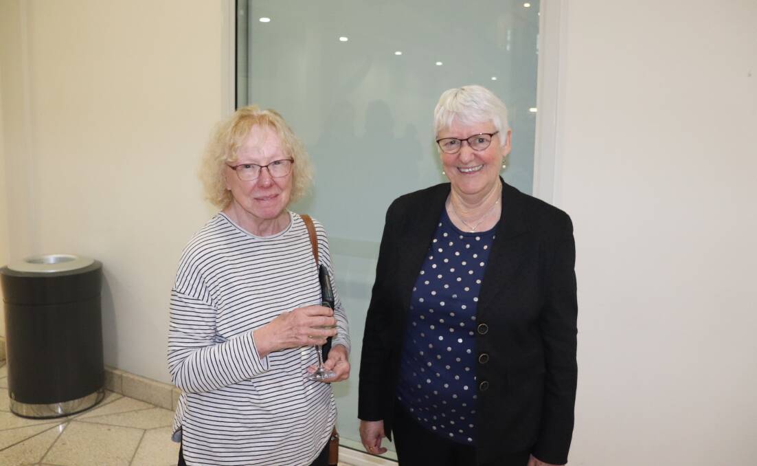 UWA School of Molecular Sciences emerita professor Rana Munns (left) and Institute of Agriculture emerita professor Lyn Abbott.