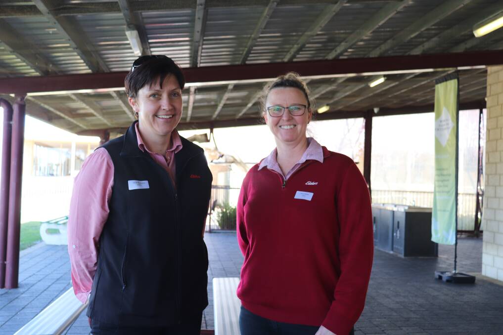 From Elders were district wool manager Sarah Buscumb (left) and rural products sales manager Sonia Nalder.