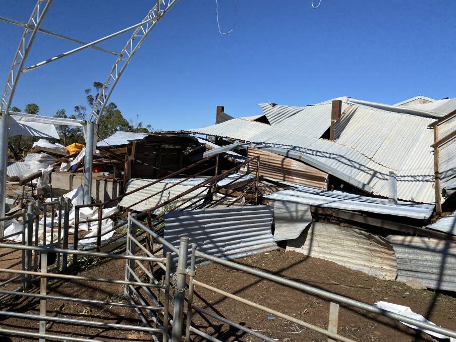 Some of the damage from ex-Tropical Cyclone Seroja at Rob Horstman's property, Mulga Springs, just east of Northampton.
