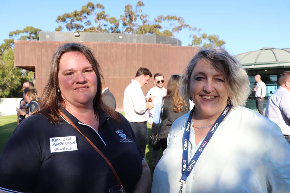 Murdoch University student Kaitlyn Anderson (left), with DPIRD operations manager Climate Resilience Taskforce, Nancye Gannaway.