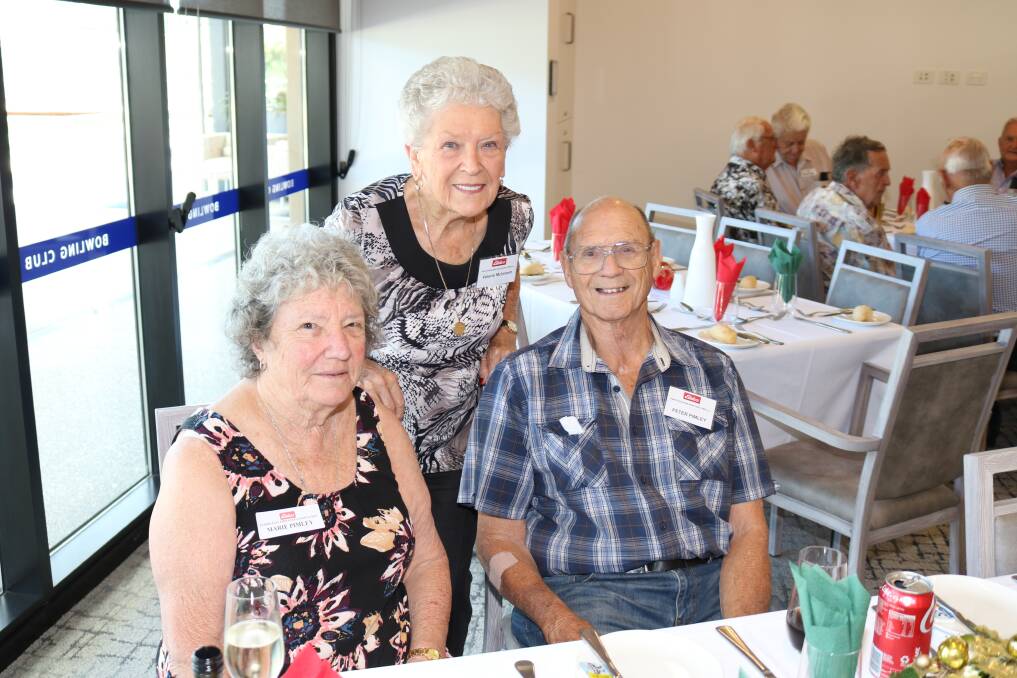 Marie (left) and Peter Pimley, Menora, sat at the same table as Valerie McIntosh, Yangebup.