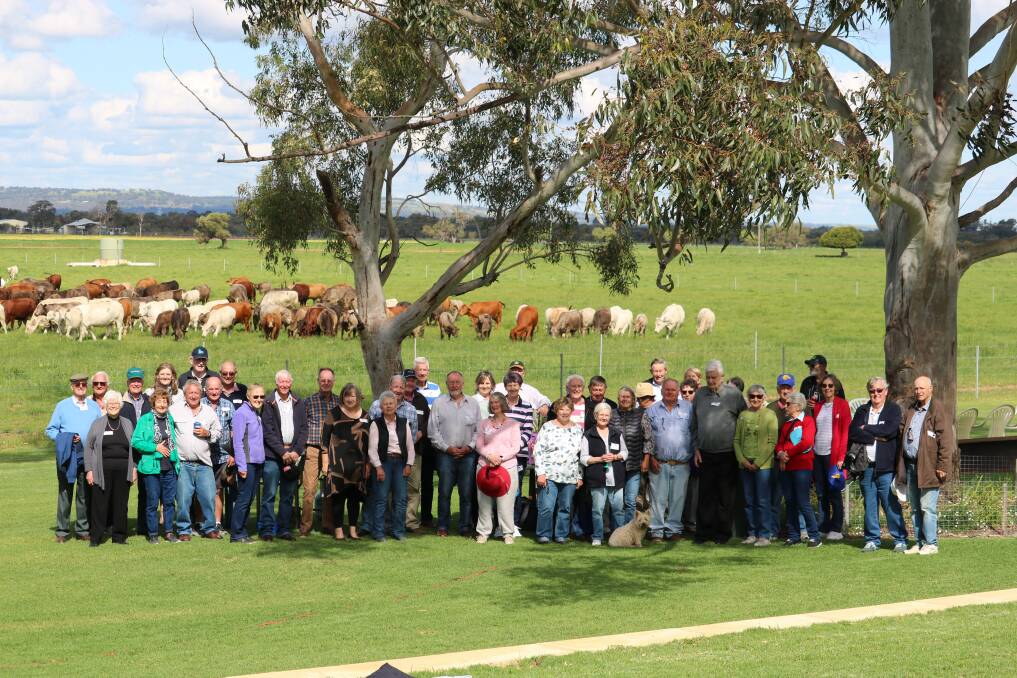 EPEA members and partners enjoyed lunch on the lawn at Locky and Jane McTaggarts Warringah farm, Gingin, recently, with dog Beatrice keeping an eye on them.