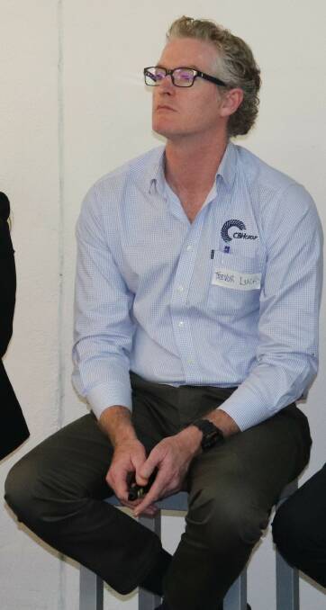 CBH marketing and trading head of accumulation Trevor Lucas at a Q & A session.