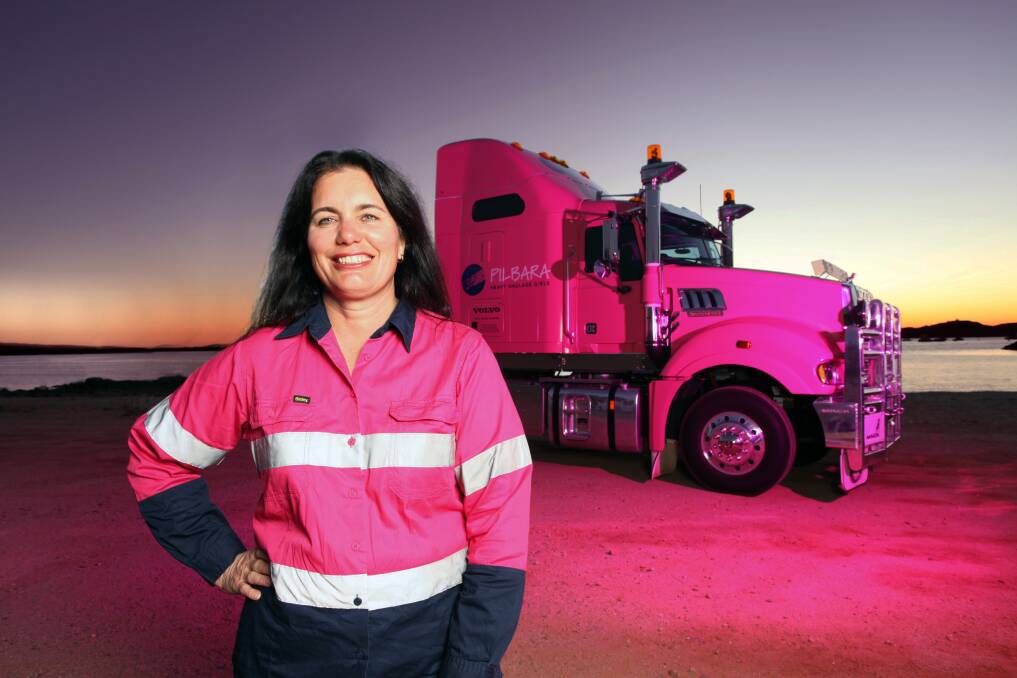 Pilbara Heavy Haulage Girls chief executive officer and Success Transport owner Heather Jones, Karratha.