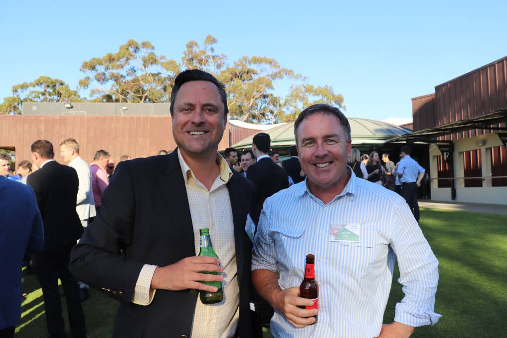 Rimfire Resources consultant Charles Linton (left) and Farming Management Services consultant Andrew Clarke.