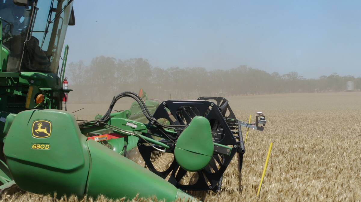 The idea of the laser system was that it could be fitted to a header at harvest to identify where the weeds were and where their seeds will have likely fallen, giving growers a greater chance of knowing where weeds were going to germinate in the next year.
