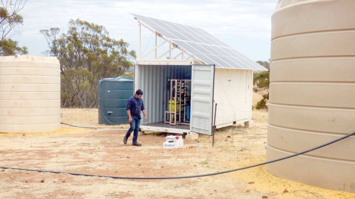 DPIRD is working on several collaborative projects to help farm businesses build climate resilience through the use of desalination. Photo by DPIRD