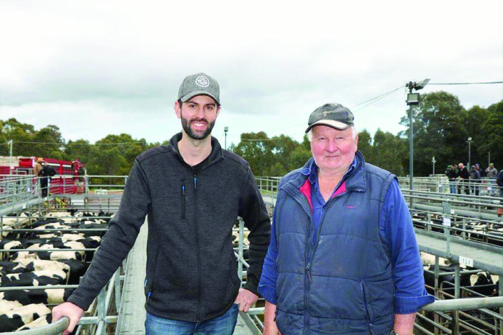 Mitchell East (left), was at the sale with John Barber, both from Cosy Creek near Manjimup.