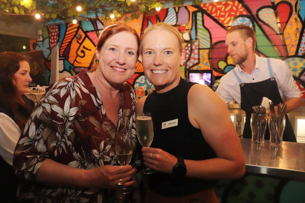 Lesmurdie art marketer Jen Stoner (left) and RRR Network chairwoman Sarah Lang.