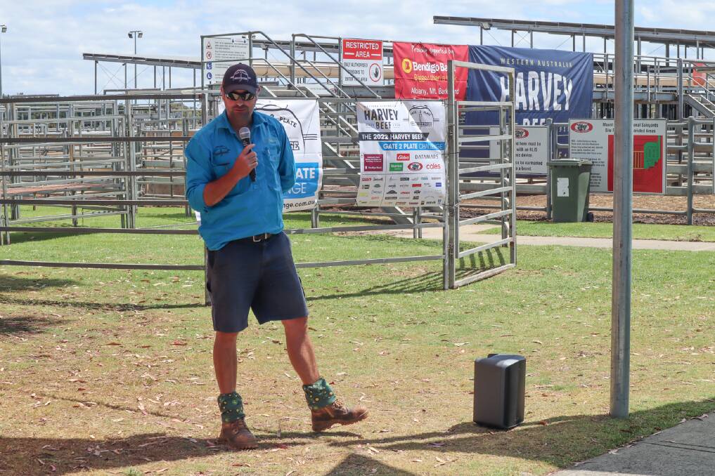 Gate 2 Plate Challenge president Jarrod Carroll welcomed visitors to the day at the Mount Barker Regional Saleyards.