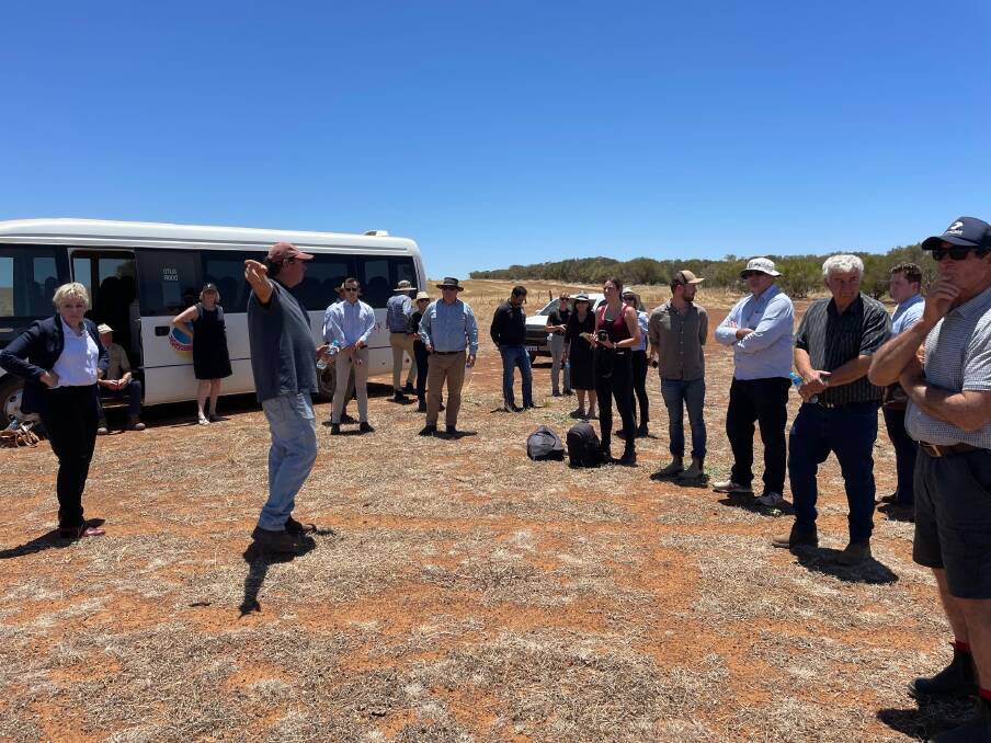 Agriculture and Food Minister Alannah MacTiernan (left), arrives at Weelhamby Farm, Perenjori, to announcing funding on Thursday, Janurary 13.