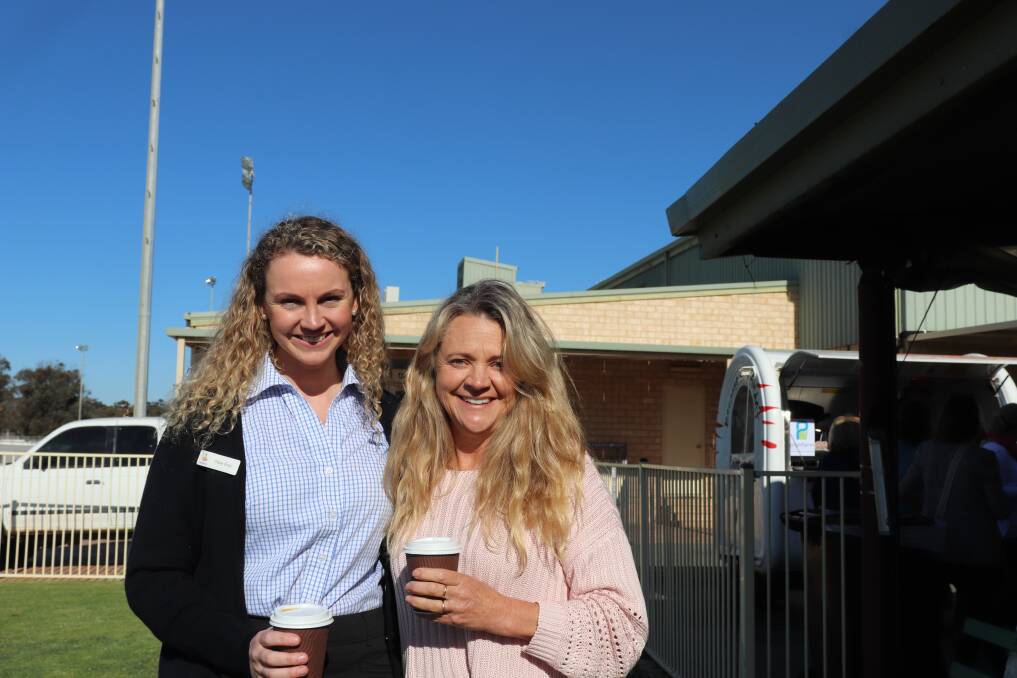 From Lake Grace were Rabobank rural manager Claire Gray (left) and farmer Michelle Slarke.