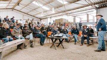 Consultant Dick Whale speaking to attendees at the Glenavon Angus workshop on May 2. Picture supplied, Anna Kemph Photography