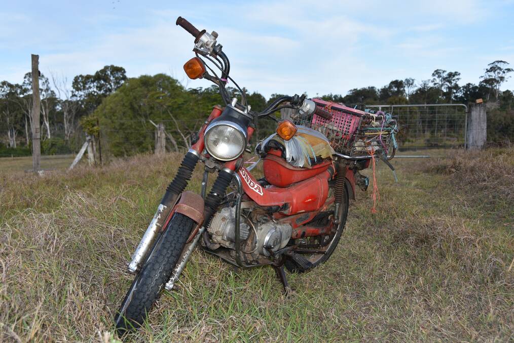 WORKER: A well-used and ever-reliable Honda CT110 that has become one of the more important pieces of farm machinery. 