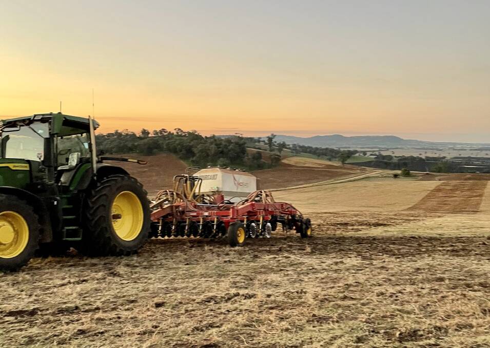 VERSATILE: Jimmy Pitson appreciates his Bourgault HD848-8 FMS seeder which works well for both crops and pastures.