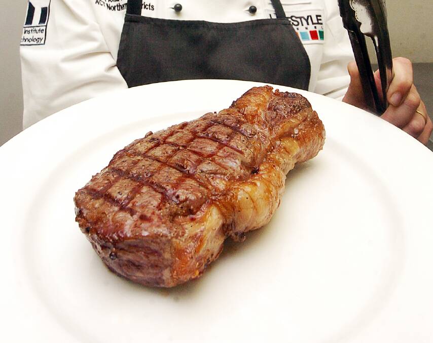 PERFECT STEAK: Should a steak be turned on the grill just the once or many times? 