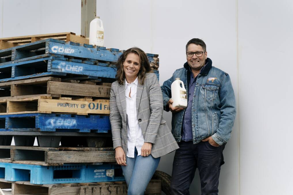 SHARING A DREAM: Sallie Jones and her business partner, Steve Ronalds, are building a dairy business based on paying farmers a fair price, increasing mental health awareness among farmers and encouraging people to be kind to each other. 