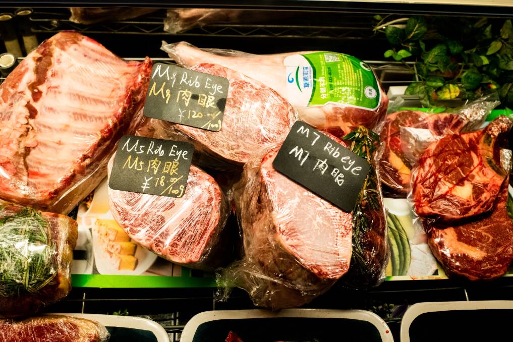 CHINA BOUND: More Australian beef is winding up in Chinese supermarkets because of reduced supplies of local pork. 